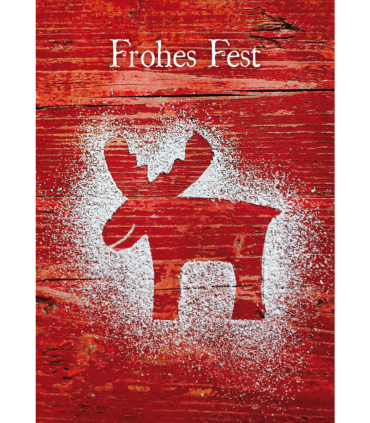 Grafik Werkstatt | Doppelkarte Weihnachten "Frohes Fest" (Elch)