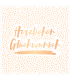Grafik Werkstatt | Postkarte Grusskarte "Herzlichen Glückwunsch"