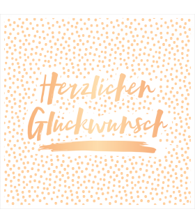 Grafik Werkstatt | Postkarte Grusskarte "Herzlichen Glückwunsch"
