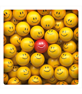 Grafik Werkstatt | Doppelkarte Grusskarte "Smilies" 