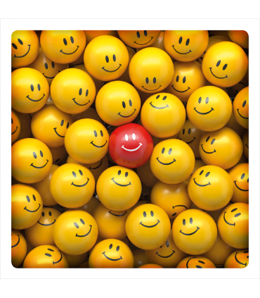 Grafik Werkstatt | Doppelkarte Grusskarte "Smilies" 