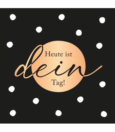 Grafik Werkstatt | Doppelkarte Grusskarte "Heute ist dein Tag!" 