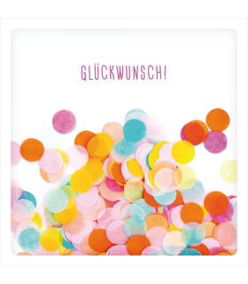 Grafik Werkstatt | Doppelkarte Grusskarte "Glückwunsch!" (Foto: ©Igisheva Maria/shutterstock.de)  