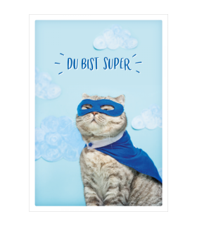 Grafik Werkstatt | Doppelkarte Grusskarte "Du bist super"  (Foto: © Anton27/shutterstock.de)