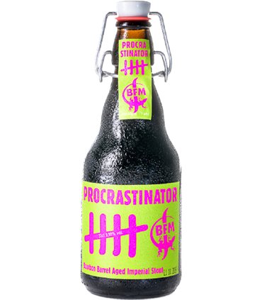Brasserie BFM | Procrastinator 5 Bourbon Barrel Aged Imperial Stout (9.99 Vol.%, 33 cl)