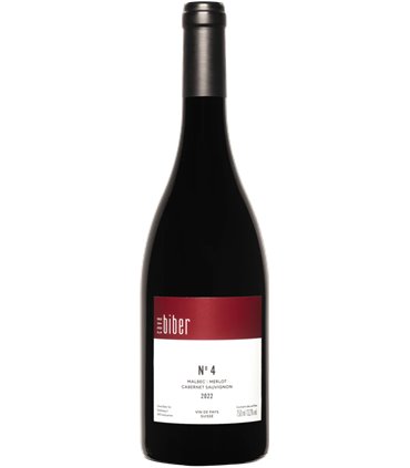 Cave Biber | No. 4 Vins de Pays Suisse Malbec, Merlot, Cabernet Sauvignon 2022 (75 cl)
