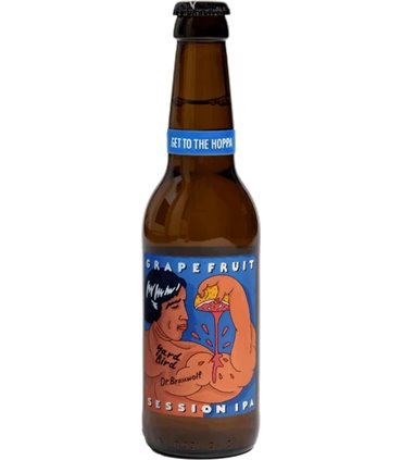 Dr. Brauwolf & Yardbird | Grapefruit Session IPA (4.8%, 33 cl)