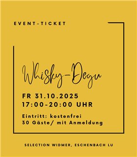 Event-Ticket | Whisky-Degustation vom FR 31.10.2025